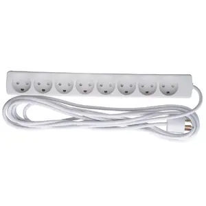 Jaudas pagarinātājs Microconnect GRU00850WDK 5m 8 kontaktligzdas Iekštelpām Balts