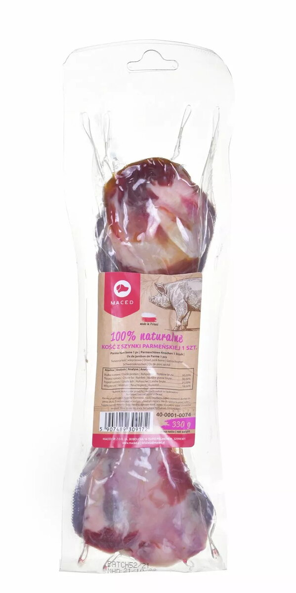 Košļājamā kaula MACED Parma ham style