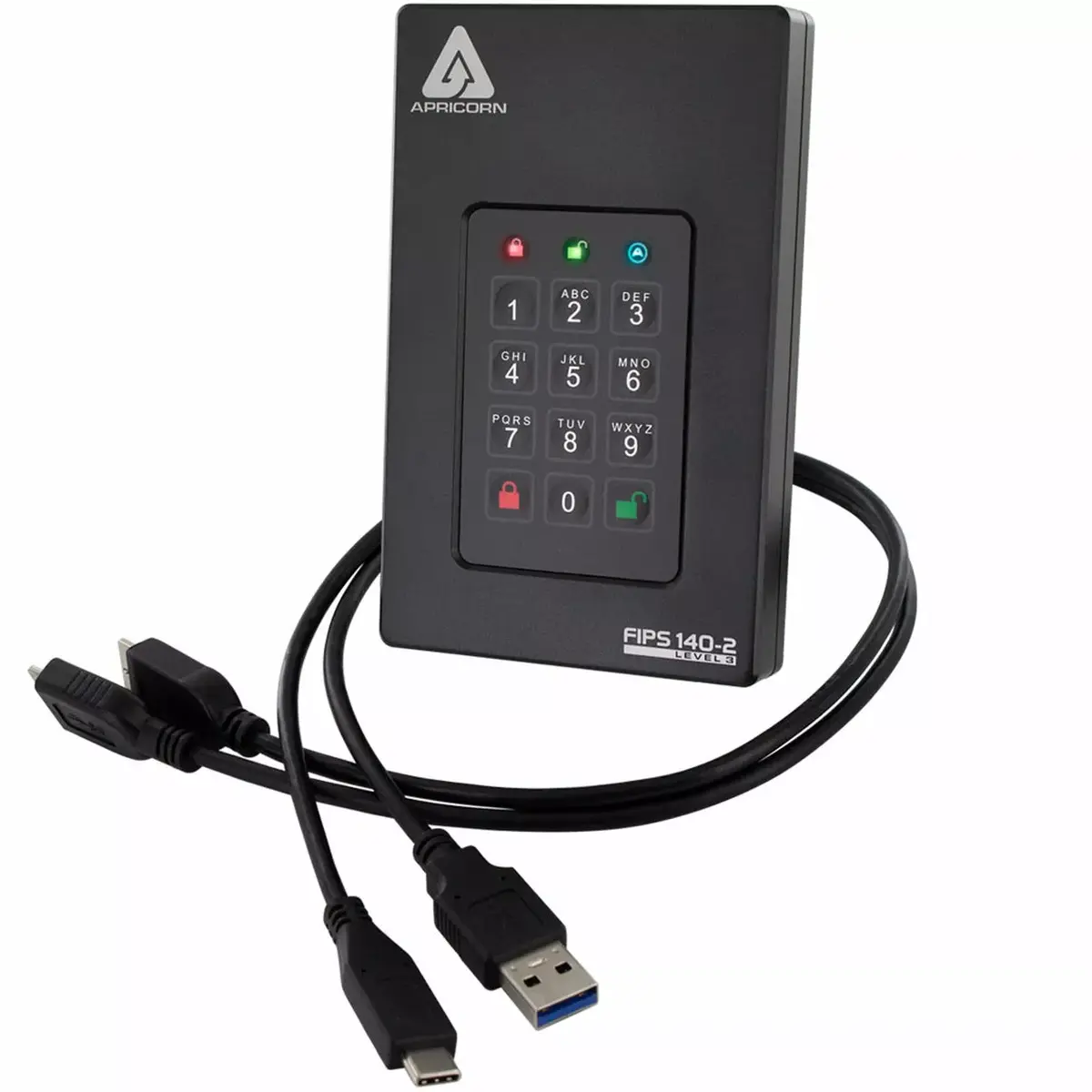 Cietais disks Apricorn 1TB USB 3