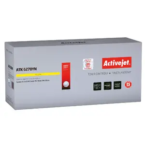Тонер-картридж ActiveJet ATK-5270YN — замена Kyocera TK-5270Y, жёлтый, 6000 страниц, 1 шт.