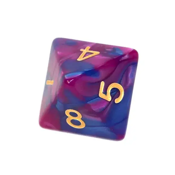 Rebel RPG divkrāsu kauliņu komplekts - tumši zils un violets Photo 2