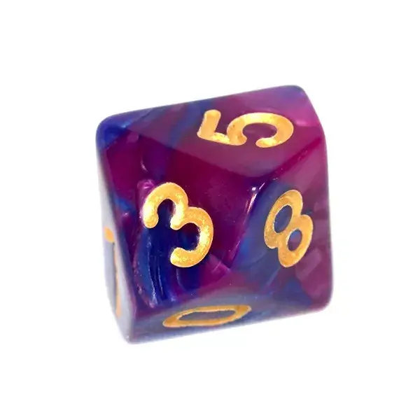 Rebel RPG divkrāsu kauliņu komplekts - tumši zils un violets Photo 8