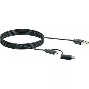 USB кабель Schwaiger CK 3112 USB 2.0 1м USB A Micro-USB B черный
