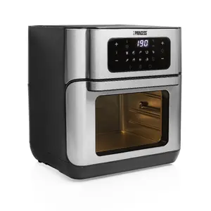 Princess 01.182065.01.001 Hot Air Fryer Oven Silver 10 L Capacity 1500 W Touch Control LCD Display