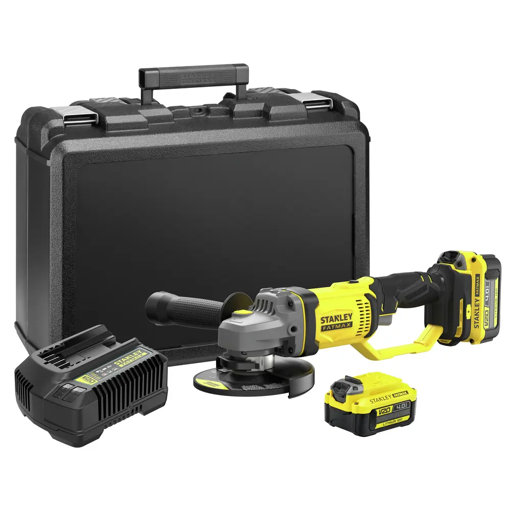 Stanley SFMCG400M2K-QW Leņķa slīpmašīna bezvadu 18V