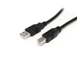 Active USB 2.0 A to B Cable StarTech 9 m (30 ft) — 480 Mbps, Nickel-plated Contacts, Black