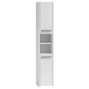 Напольный шкаф для ванной top e shop S30 BIEL — 6 полок, 300×300×1700 мм, белый
