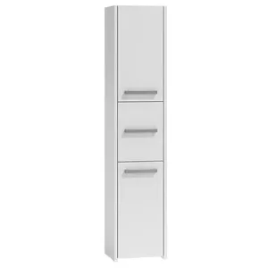 Напольный шкаф для ванной top e shop S43 BIEL — 6 полок, 400×300×1700 мм, белый