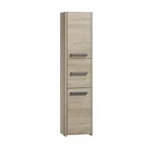 Шкаф для ванной top e shop S43 SONOMA, напольный, дуб, 400×300×1700 мм, 6 полок