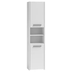 Напольный шкаф для ванной top e shop S40 BIEL — 6 полок, 400×300×1700 мм, белый