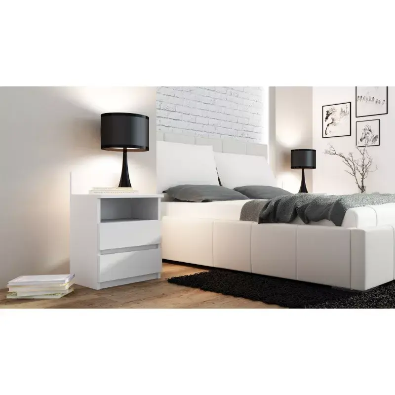 Naktsgaldiņš top e shop M1 BIEL MAT Photo 2