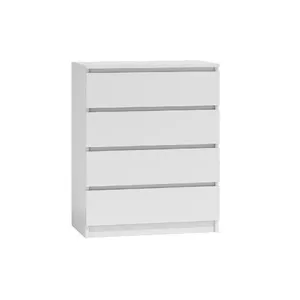 Комод top e shop M4 BIEL, 4 ящика, белая лдсп, 700×400×970 мм