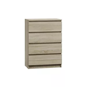 Комод top e shop M4 SONOMA, дубовый цвет, 4 ящика, 700×400×970 мм, ДСП