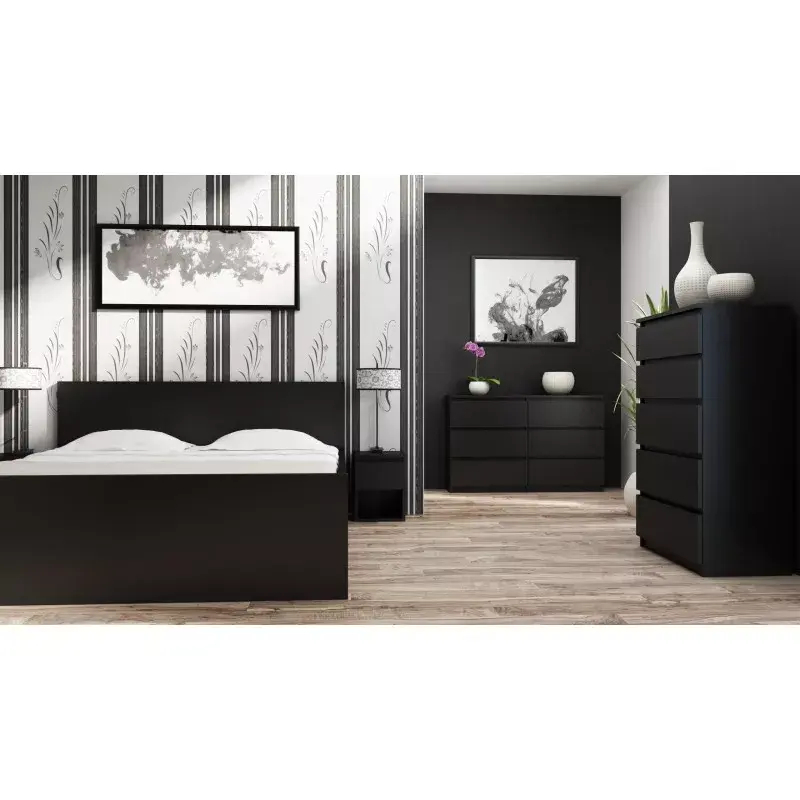 Atvilktņu komode Top e Shop M5 CZERŃ Photo 2