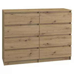 Chest of drawers Topeshop M8 120 ARTISAN Oak 8 drawers