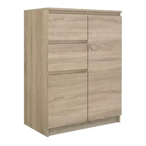 Комод top e shop 2D2S SONOMA, цвет дуб, каркас из ДСП, 700×400×970 мм, 2 выдвижных ящика