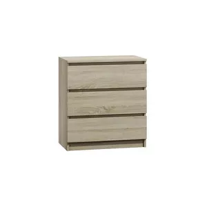 Комод top e shop M3 SONOMA — 3 выдвижных ящика, цвет Дуб, 700×400×770 мм