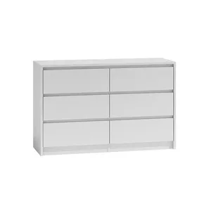 Комод top e shop K120 BIEL 2X3, 6 ящиков, белый, 750×400×1200 мм, ДСП