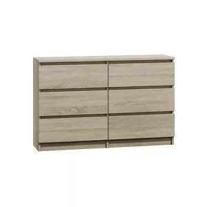 Комод Top e Shop M6 120 SON 2x3, дуб, 6 ящиков, 1200×300×770 мм