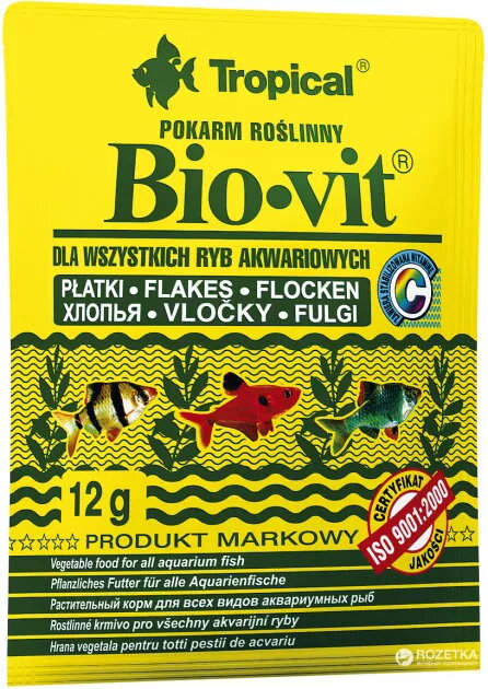 Sausa pārslu zivju barība Tropical Bio-Vit