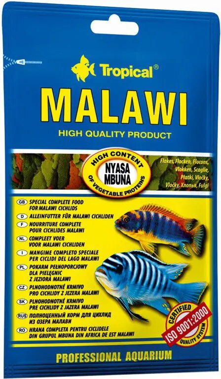 Barība zivīm Tropical Malawi — Malāvijas