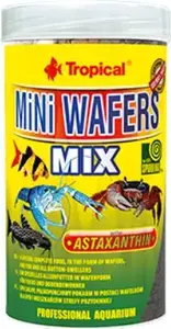 Tropical Mini Wafers Mix sinking wafers with astaxanthin and spirulina for bottom fish and crustaceans 18 g