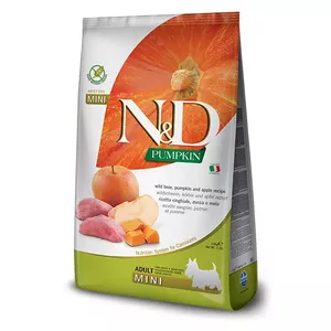 Dry dog food Farmina N&D Pumpkin BOAR & APPLE Adult Mini 2.5 kg — grain-free, venison, 30% protein, 18% fat