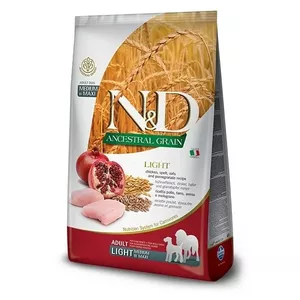 Сухой корм для собак Farmina N&D Ancestral Grain Light — курица, полба и овес, гранат, 12 кг