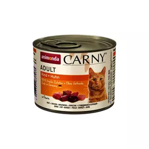 Canned wet cat food animonda BEEF + CHICKEN 200 g — adult formula, beef and chicken