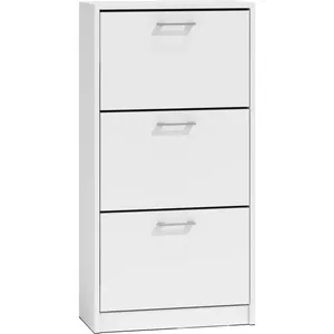 Shoe organizer cabinet top e shop PAULA BIEL — closed, white, particle board, 600×1160 mm