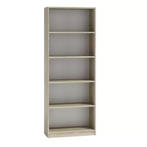 Офисный шкаф top e shop R60 SONOMA, дуб (древесно-стружечная плита), 5 полок, 600×300×1820 мм