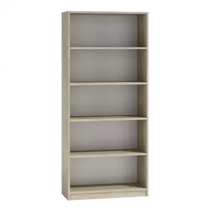 Офисная книжная полка top e shop R80 SONOMA, дуб, 5 полок, 800×300×1820 мм