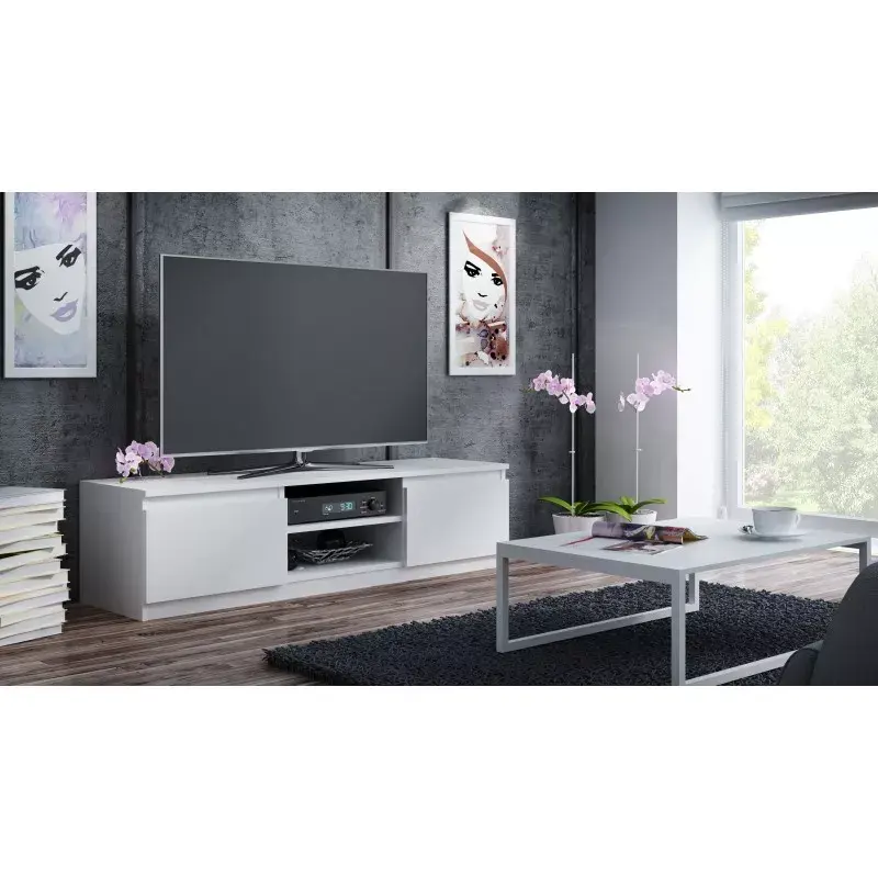 Top e shop RTV140 BIEL TV plaukts Photo 2