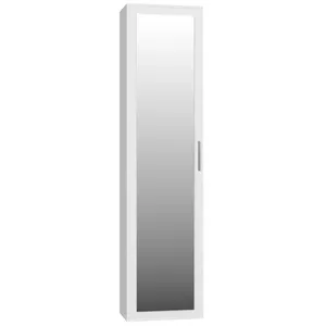 Skapis top e shop DUO SZAFKA BIEL — 2 plaukti, 1 durvis, balts, 500×350×1800 mm
