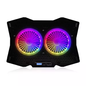 Modecom MC-CF18 RGB atdzesējošais paliktnis portatīvajiem datoriem 45,7 cm (18") 1200 RPM Melns