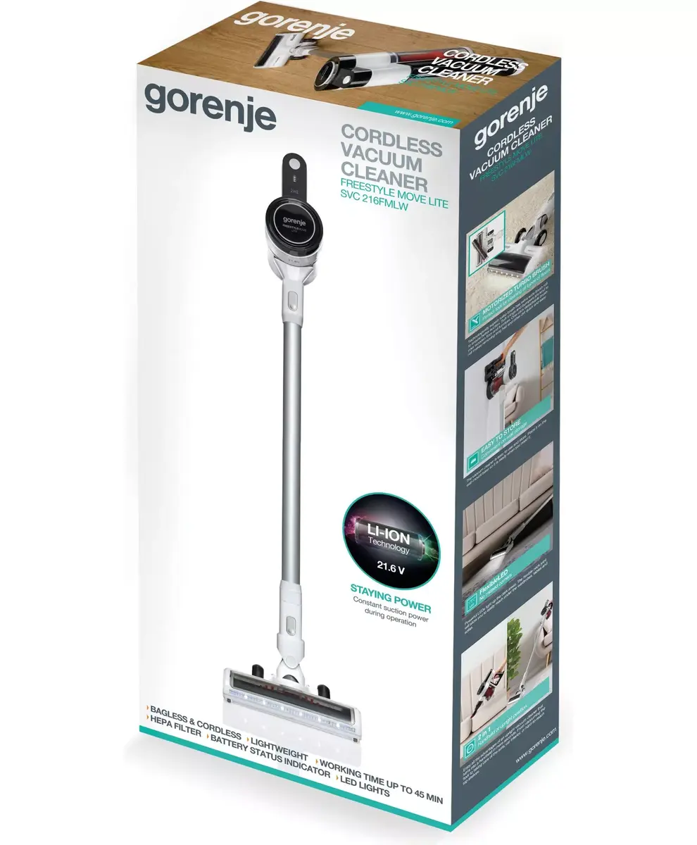 Пылесос Gorenje SVC216FMLW Photo 6