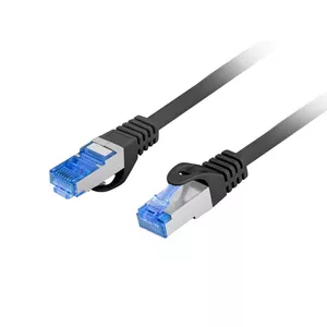 Сетевой кабель LANBERG Cat6a S/FTP прямой с разъемами RJ-45 10 м, CCA жила, оболочка LSZH, 500 МГц, черный