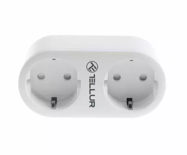 WiFi AC Dual Plug Tellur TLL331061 16A 2400W Photo 2