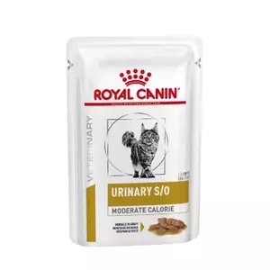 Влажный корм для кошек Royal Canin Urinary S/O Moderate Calorie 85 г — вкус рыба, для взрослых, упаковка 12×85 г