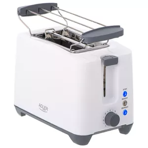 Toaster Adler AD 3216 2 slice 1000 W Grey White