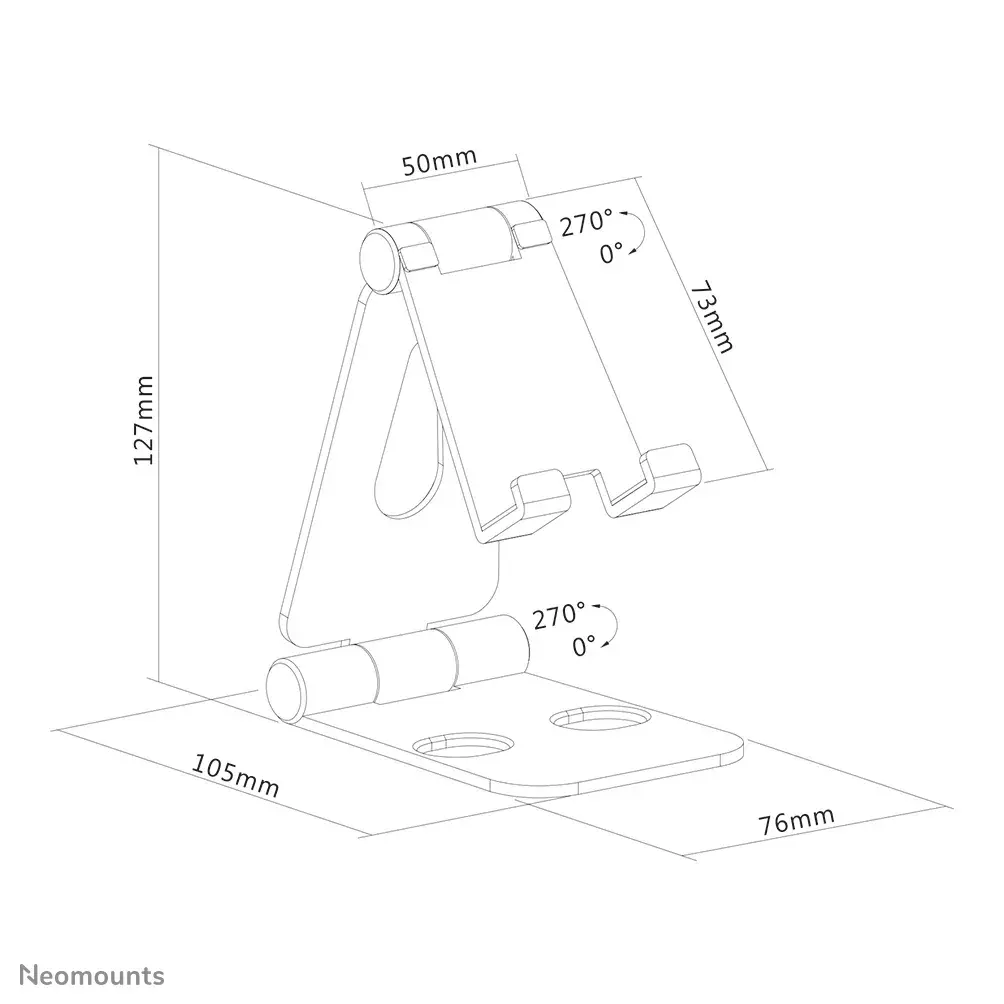 Foldable phone stand Neomounts DS10-160SL1 Photo 10
