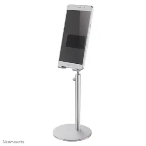 Neomounts DS10-200SL1 Passive Desk Phone Stand for Smartphones up to 7" Height Adjustable Silver Aluminium