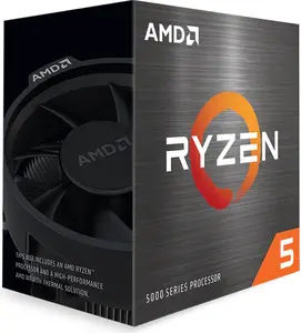 Desktop processor AMD Ryzen 5 5600X, 6 cores, 3.7 GHz base, 4.6 GHz boost, 32 MB L3, Socket AM4, DDR4-3200 support