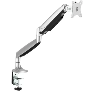Desk Mount Monitor Arm StarTech ARMPIVOTHD — Single Full-Motion VESA 75x75–100x100, up to 9 kg, height adjustable, C-Clamp/Grommet, aluminum, silver