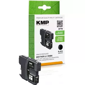 Cartridge KMP Brother LC-980BK black 300 S B77B 1521 4001