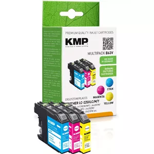Cartridge KMP Brother LC-225XL C/M/Y Multip. 3x1200S