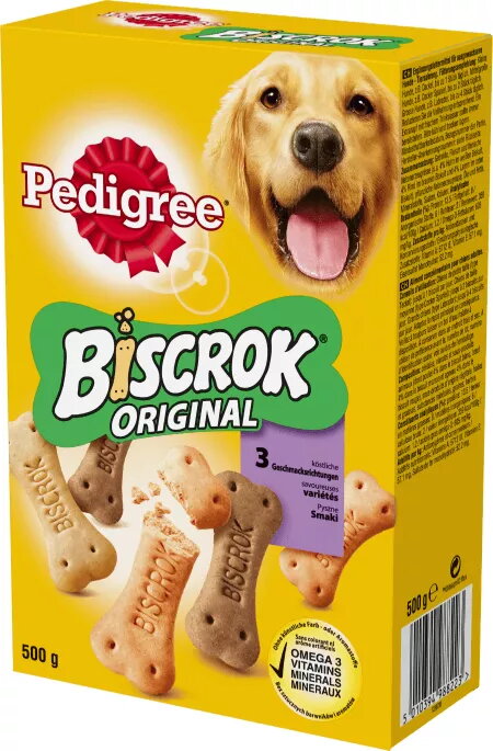 Suņu našķis Pedigree Biscrock Original 500