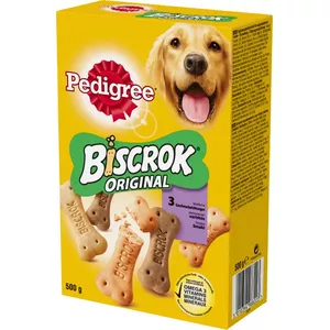Лакомство для собак Pedigree Biscrock Original 500 г — для взрослых, курица, тренировочное, 13,5% белка, 8% жира