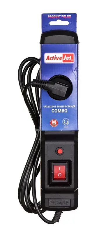 Сетевой фильтр ActiveJet COMBO 3GN 1,5 м Photo 3