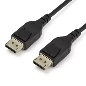 DisplayPort 1.4 Cable 1 m — StarTech DP14MM1M — DisplayPort to DisplayPort, 8K@60Hz / 4K@120Hz, HBR3, HDR, Slim, Black